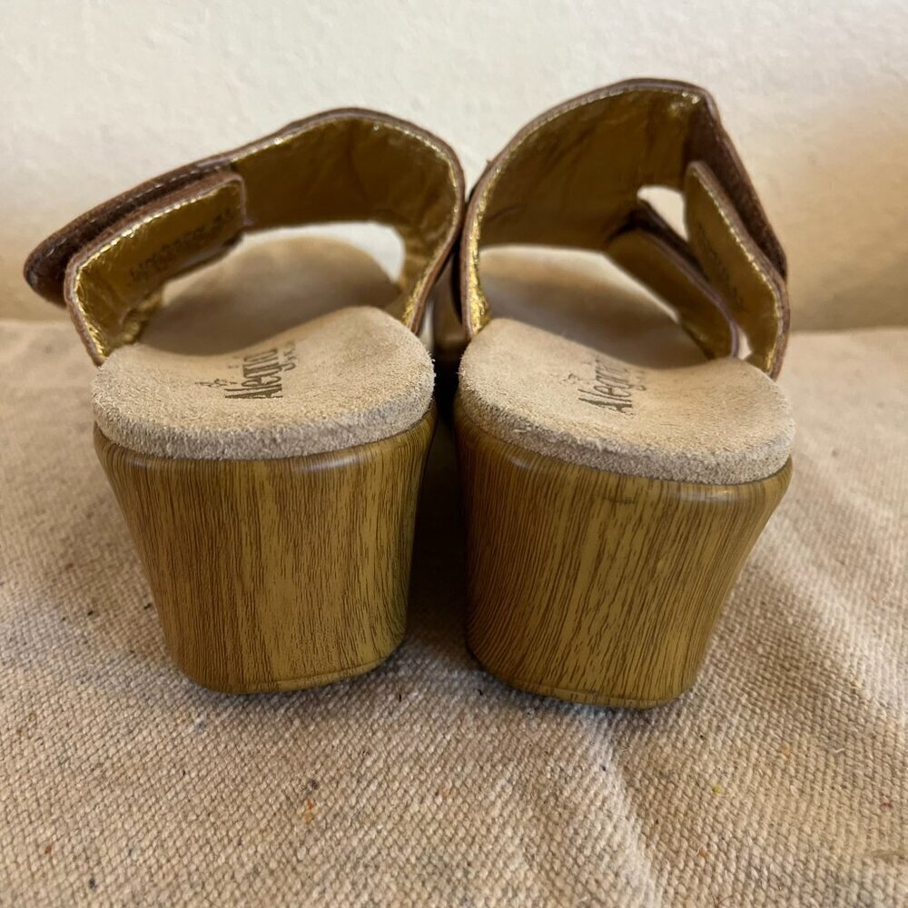 Alegria Woman's Linn Embroidered Bohemia Hippie Wedge Sandals Sz 10.5-11 - Picture 5 of 9